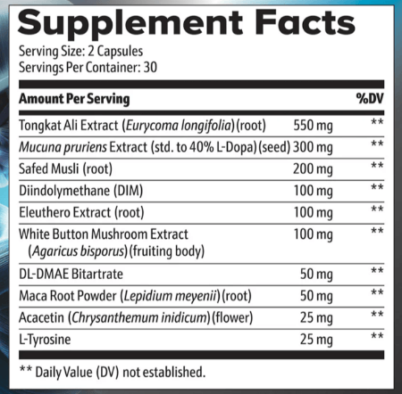 Critical T Supplement Facts