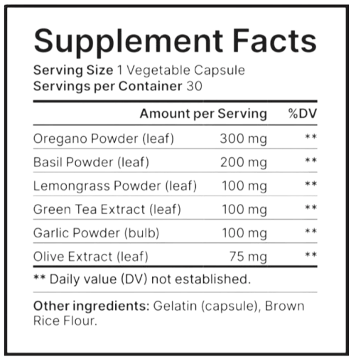 Nail Exodus Supplement Facts
