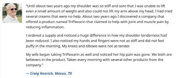 TriFlexarin Customer Reviews