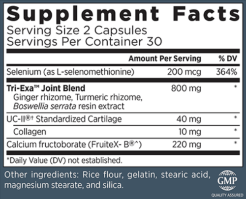 TriFlexarin Ingredients Supplement Facts